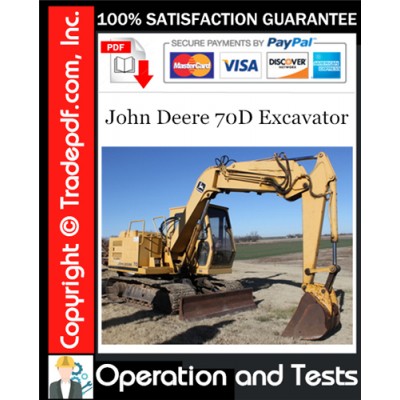 John Deere 70D Excavator Operation and Test Technical Manual Download
