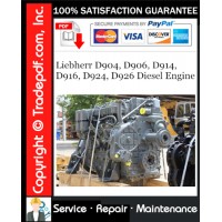 Liebherr D904, D906, D914, D916, D924, D926 Diesel Engine Technical Manual Download Liebherr D904, D906, D914, D916, D924, D926 Diesel Engine Technical Manual Download