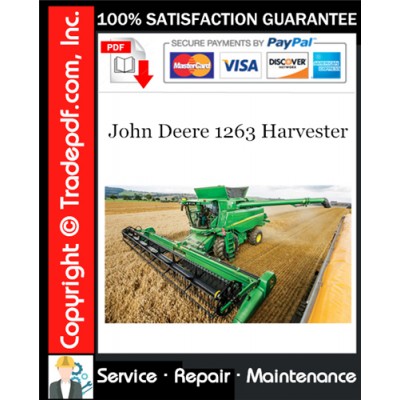 John Deere 1263 Harvester Service Repair Manual Download John Deere 1263 Harvester Service Repair Manual Download