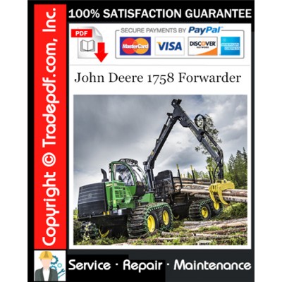 John Deere 1758 Forwarder Service Repair Manual Download