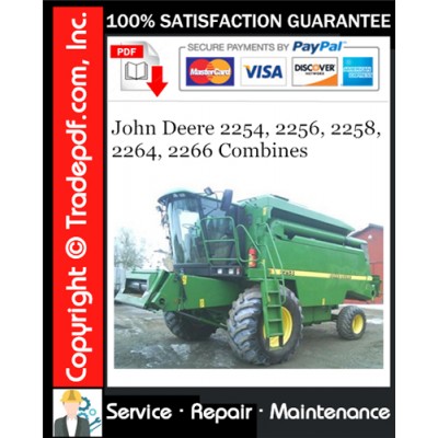 John Deere 2254, 2256, 2258, 2264, 2266 Combines Service Repair Manual Download