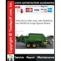 John Deere 680, 690, 680 MultiCut, 690 MultiCut Large Square Balers Service Repair Manual Download John Deere 680, 690, 680 MultiCut, 690 MultiCut Large Square Balers Service Repair Manual Download