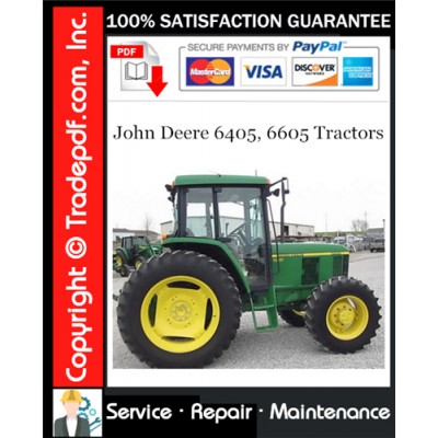 John Deere 6405, 6605 Tractors Repair Technical Manual Download