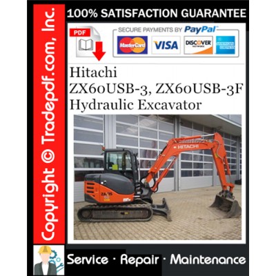 Hitachi ZX60USB-3, ZX60USB-3F Hydraulic Excavator Service Repair Manual Download Hitachi ZX60USB-3, ZX60USB-3F Hydraulic Excavator Service Repair Manual Download